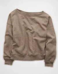 AE Everyday Luxe Off-the-Shoulder Sweatshirt