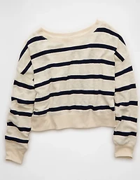 AE Striped Off-the-Shoulder Top