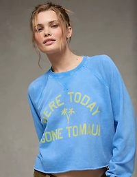 AE Cropped Cutoff Sweatshirt