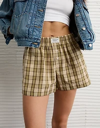 AE Plaid Boxer Sleep Short