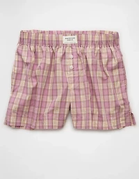 AE Plaid Boxer Sleep Short