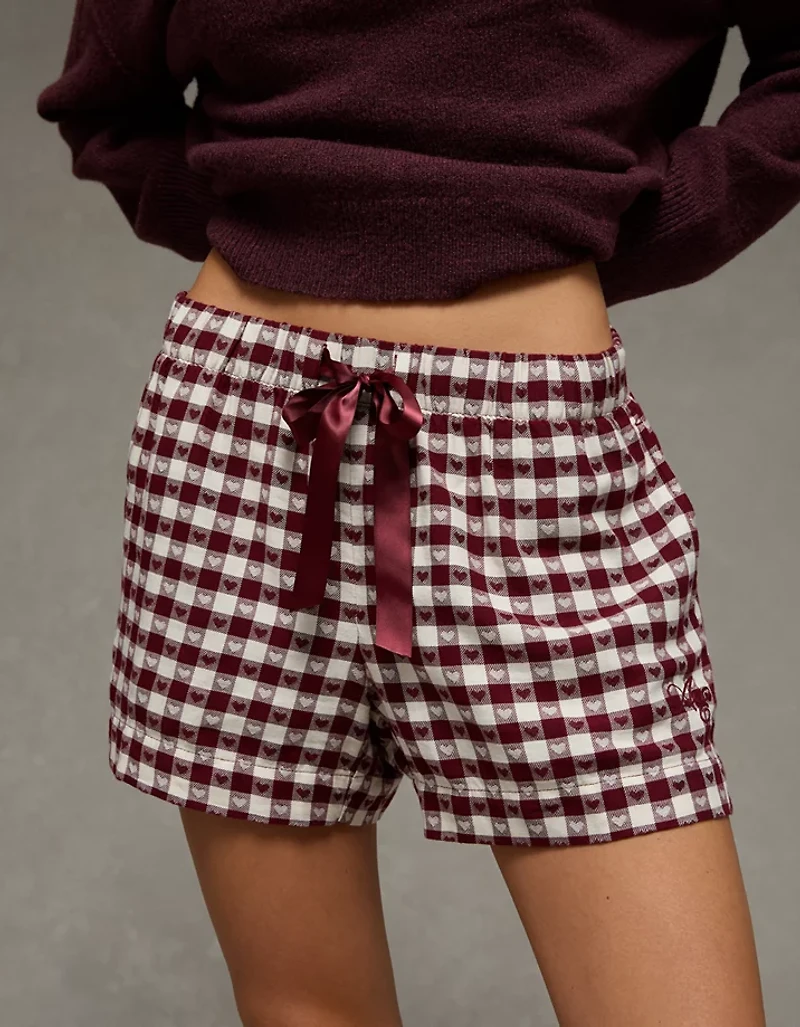 AE Flannel Boxer Sleep Shorts
