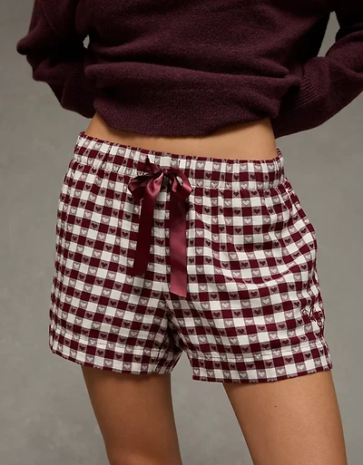 AE Flannel Boxer Sleep Shorts