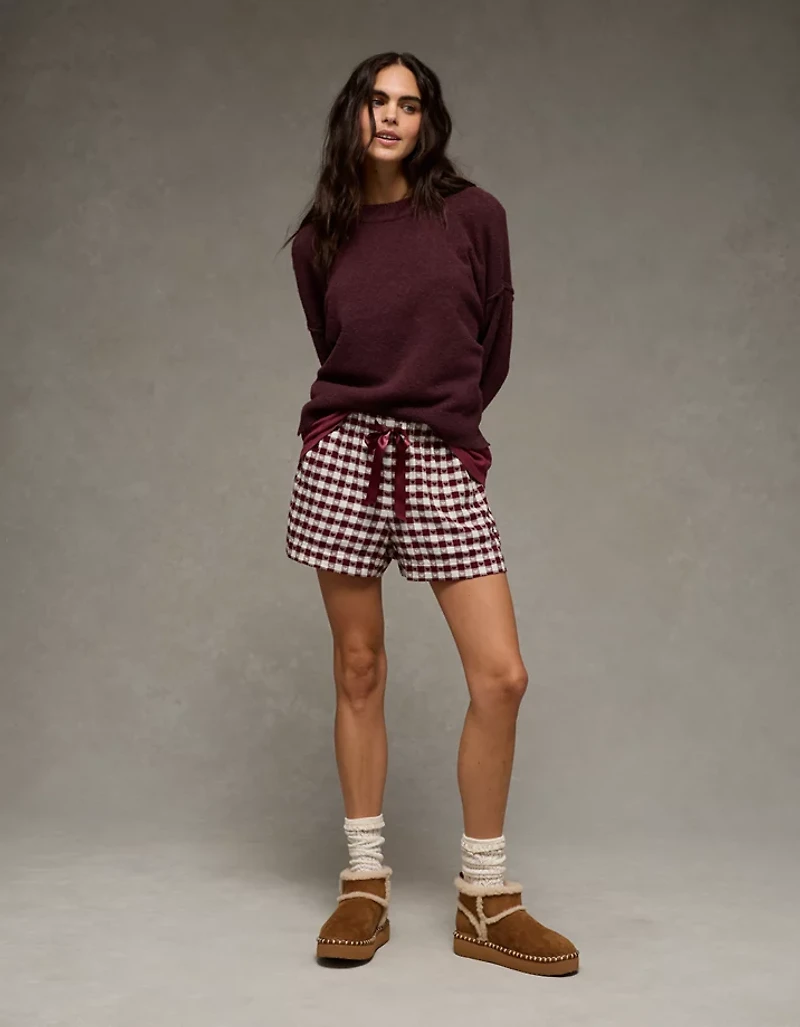 AE Flannel Boxer Sleep Shorts