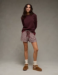 AE Flannel Boxer Sleep Shorts