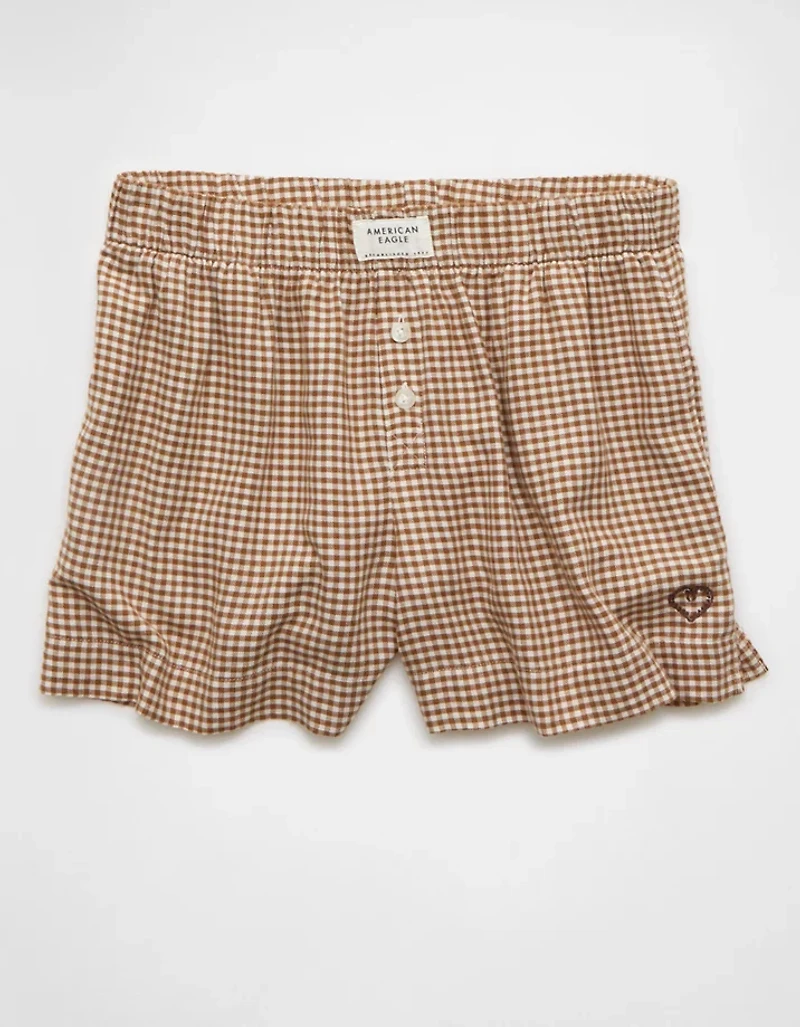 AE Flannel Boxer Sleep Short