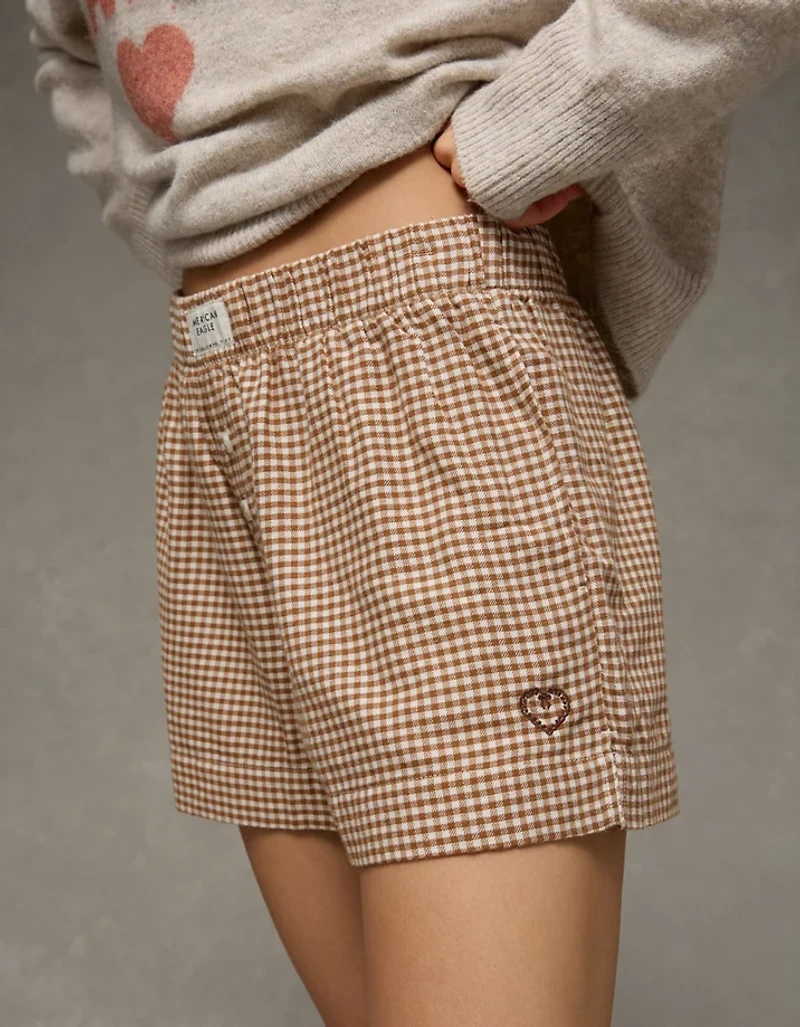 AE Flannel Boxer Sleep Short