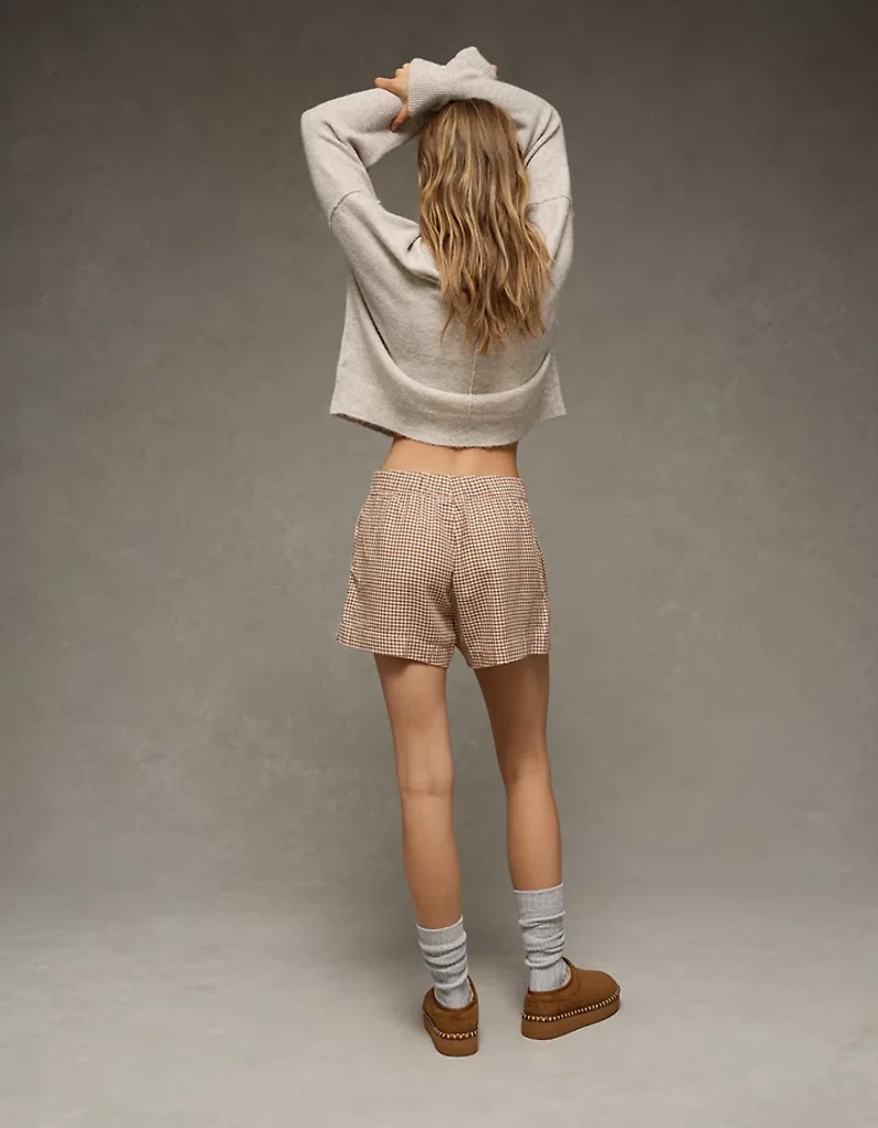 AE Flannel Boxer Sleep Short