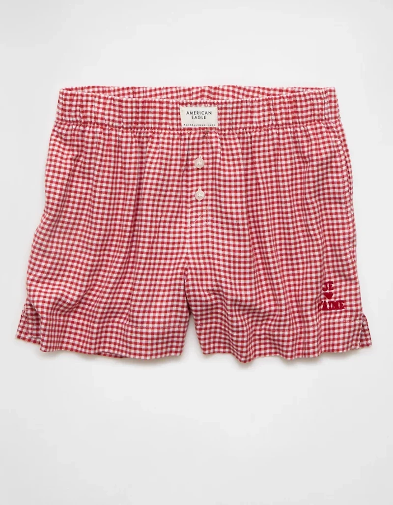AE Flannel Boxer Sleep Short