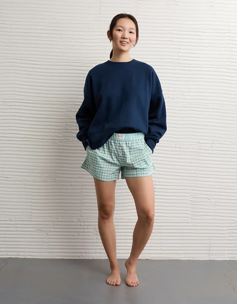 AE Plaid Boxer Sleep Short