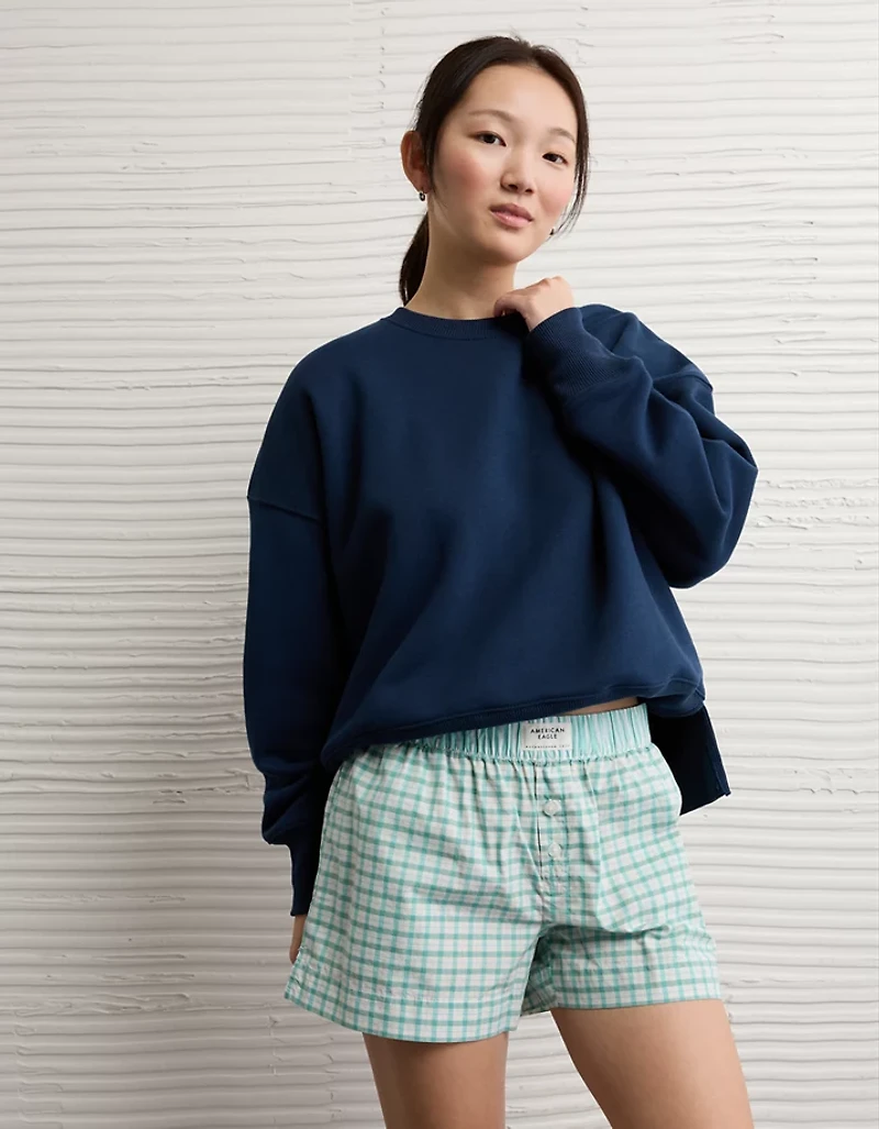 AE Plaid Boxer Sleep Short