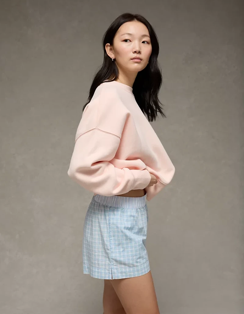 AE Plaid Boxer Sleep Short