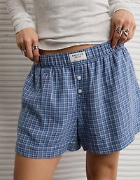 AE Flannel Boxer Sleep Shorts