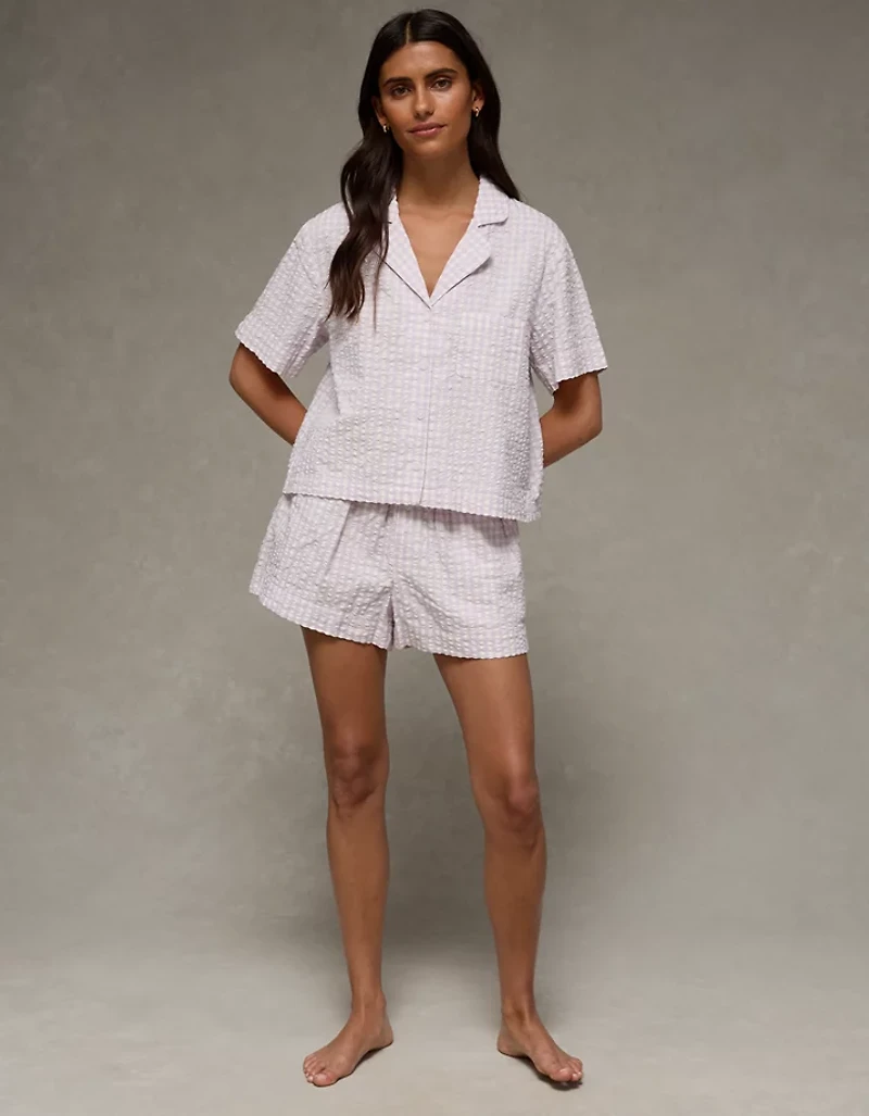 AE Seersucker PJ Shorts