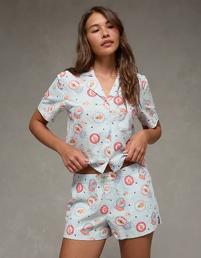 AE Seersucker PJ Shorts