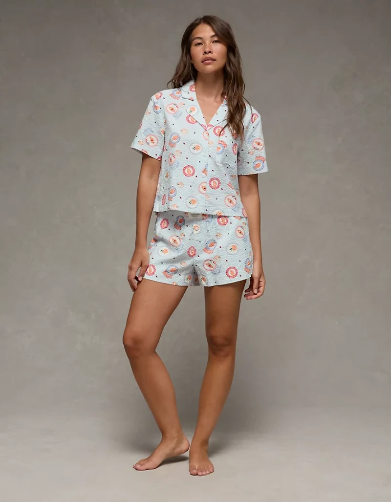 AE Seersucker PJ Shorts