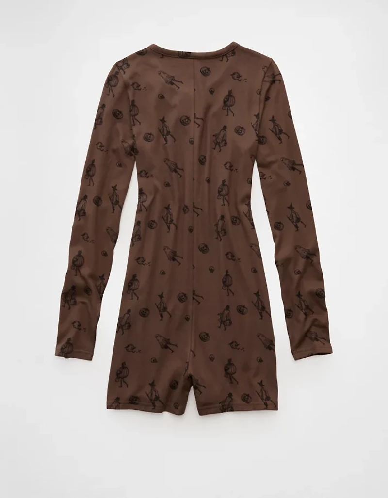 AE Skeleton Luxe Plush Romper