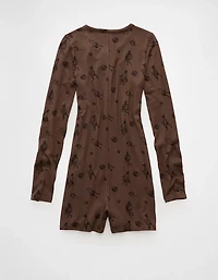 AE Skeleton Luxe Plush Romper