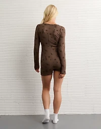 AE Skeleton Luxe Plush Romper