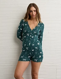 AE Luxe Plush Long Sleeve Romper