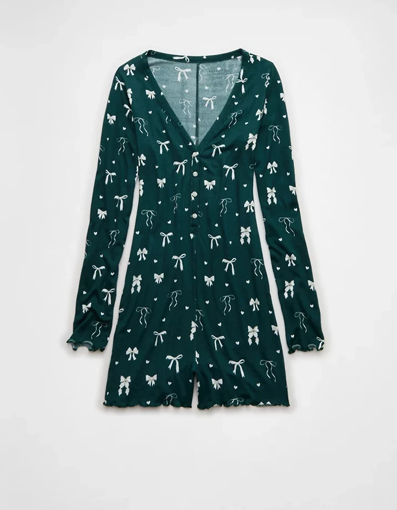 AE Luxe Plush Long Sleeve Romper