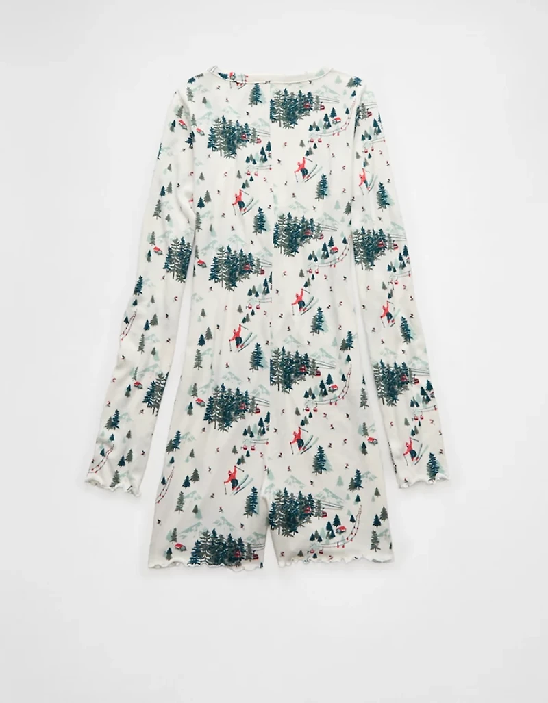 Barboteuse pelucheuse à manches longues Luxe AE