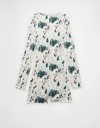 Barboteuse pelucheuse à manches longues Luxe AE