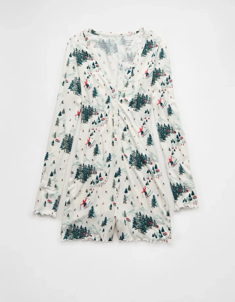 Barboteuse pelucheuse à manches longues Luxe AE