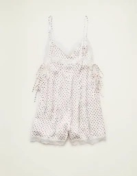 AE Satin Lace Lounge Romper
