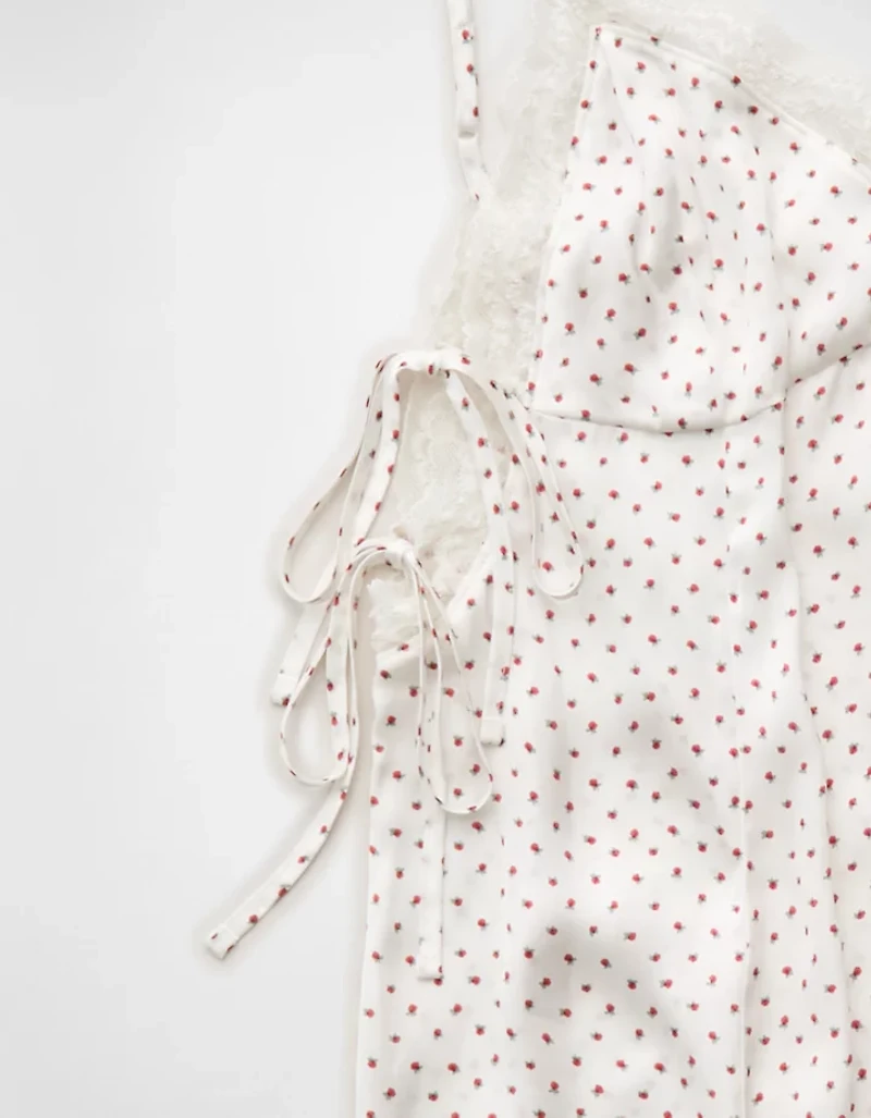 AE Satin Lace Lounge Romper