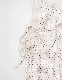 AE Satin Lace Lounge Romper