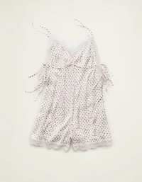 AE Satin Lace Lounge Romper