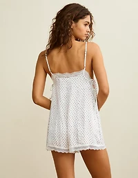 AE Satin Lace Lounge Romper