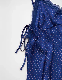 Combishort de détente en dentelle satinée AE