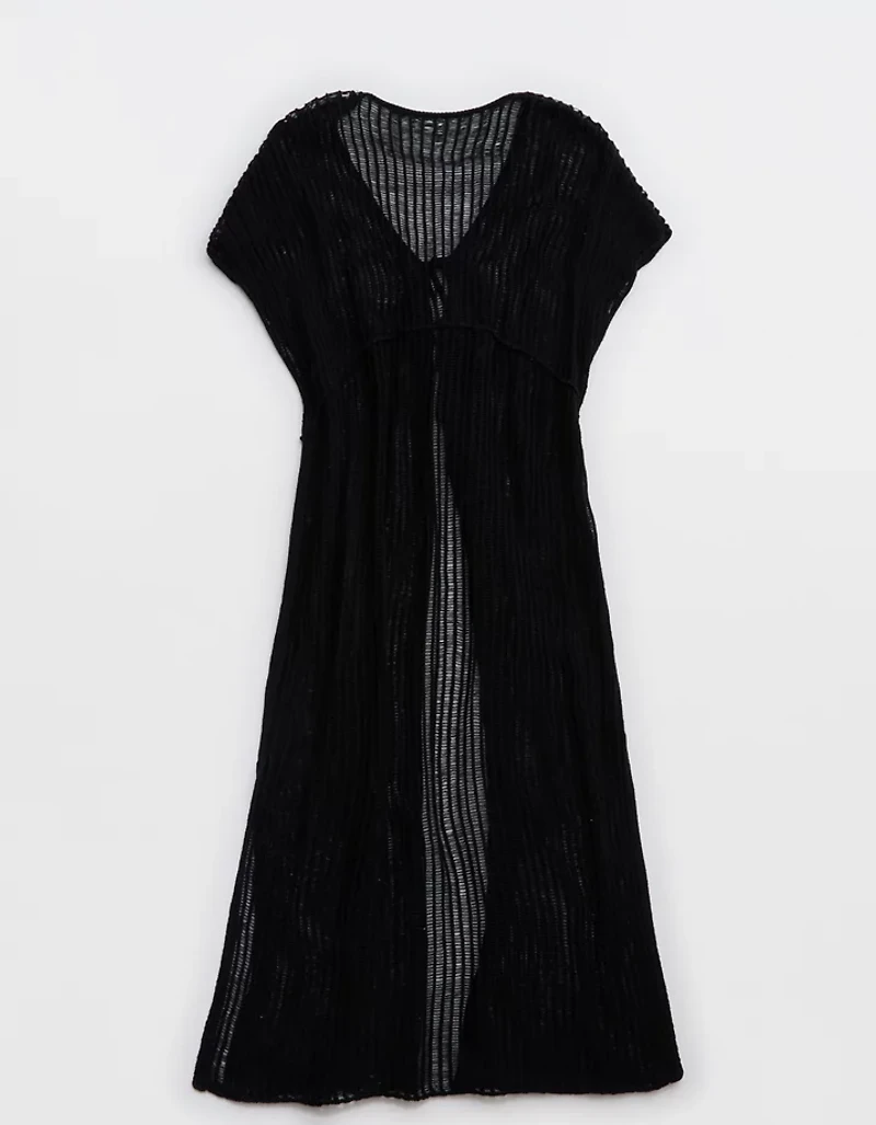 Aerie Crochet Maxi Cape