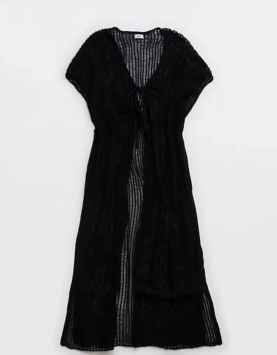Aerie Crochet Maxi Cape