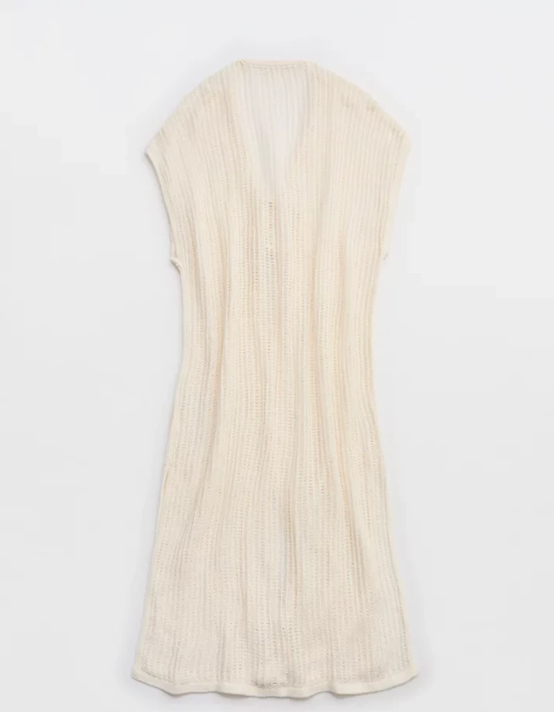 Aerie Crochet Maxi Cape