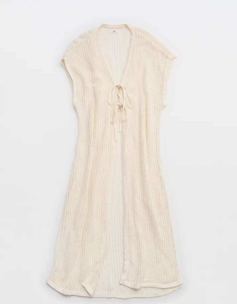 Aerie Crochet Maxi Cape