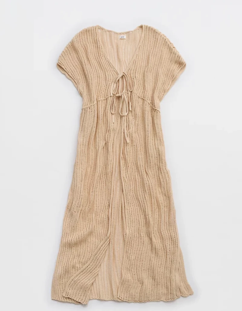 Aerie Crochet Maxi Cape