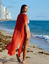 Aerie Crochet Maxi Cape