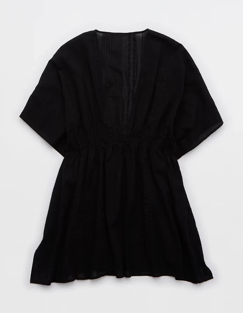 Aerie Seersucker Gauze Tie Cape