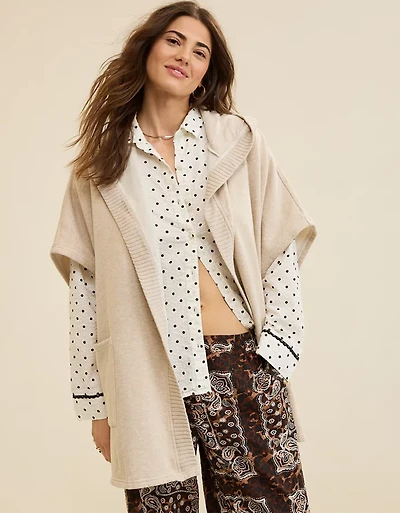 Aerie Hooded Fleece Cape