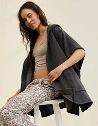 Aerie Hooded Fleece Cape