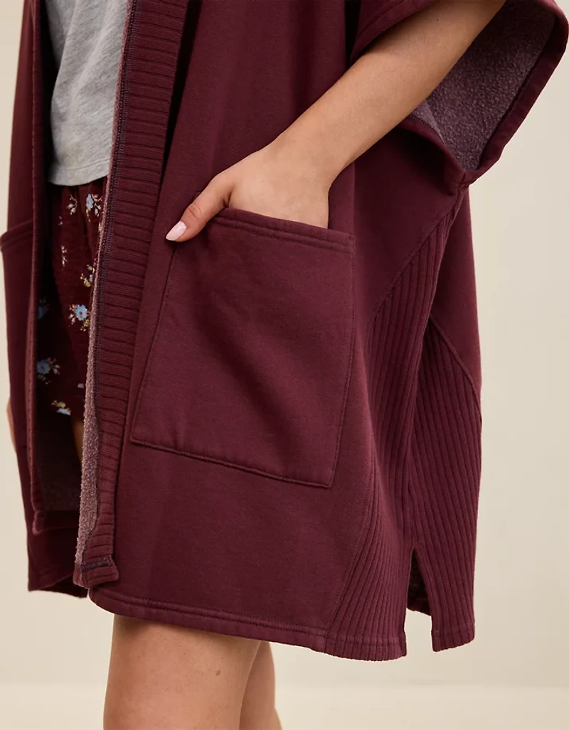 Aerie Hooded Fleece Cape