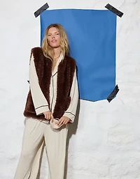 Aerie Faux Fur Vest