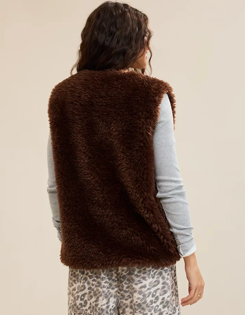 Aerie Faux Fur Vest