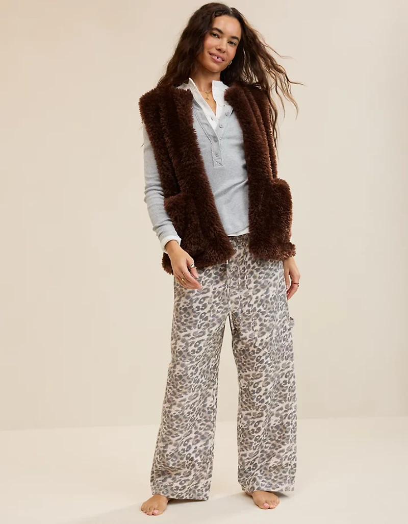 Aerie Faux Fur Vest