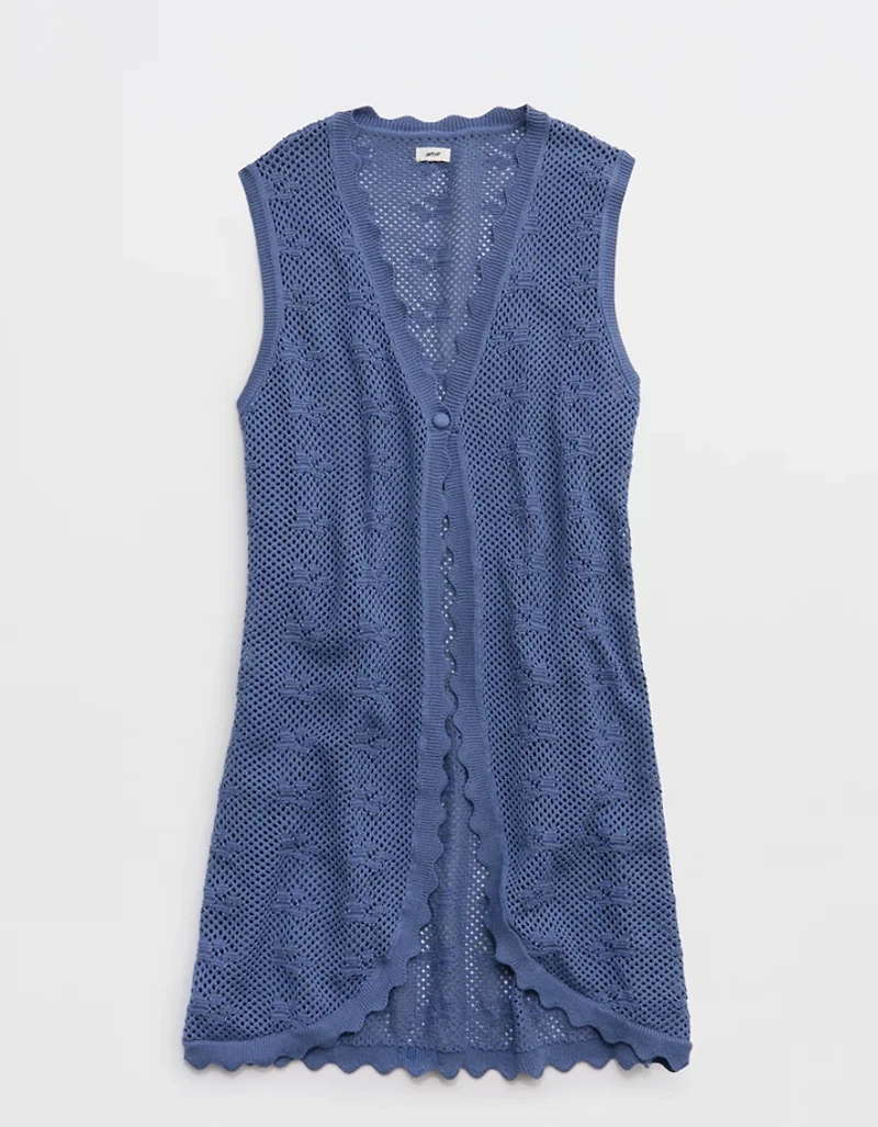 Aerie Scallop Crochet Coverup