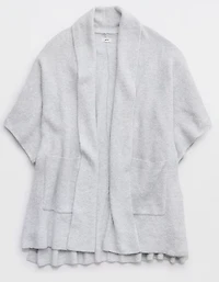 Aerie Waffle Shawl Cape
