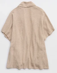 Aerie Waffle Shawl Cape